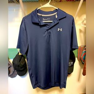 Mens M Navy Blue Under Armour Performance Polo